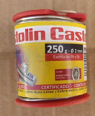 Fio de Solda Castolin 250g - 2mm
