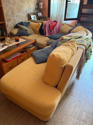 Sofá Chaise Longue Amarillo
