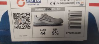 Zapatos Sparco Nitro Blancos - Talla 44