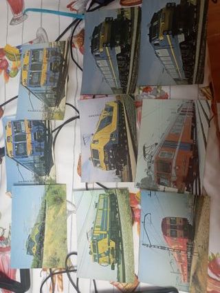 Postales Renfe antiguas: trenes