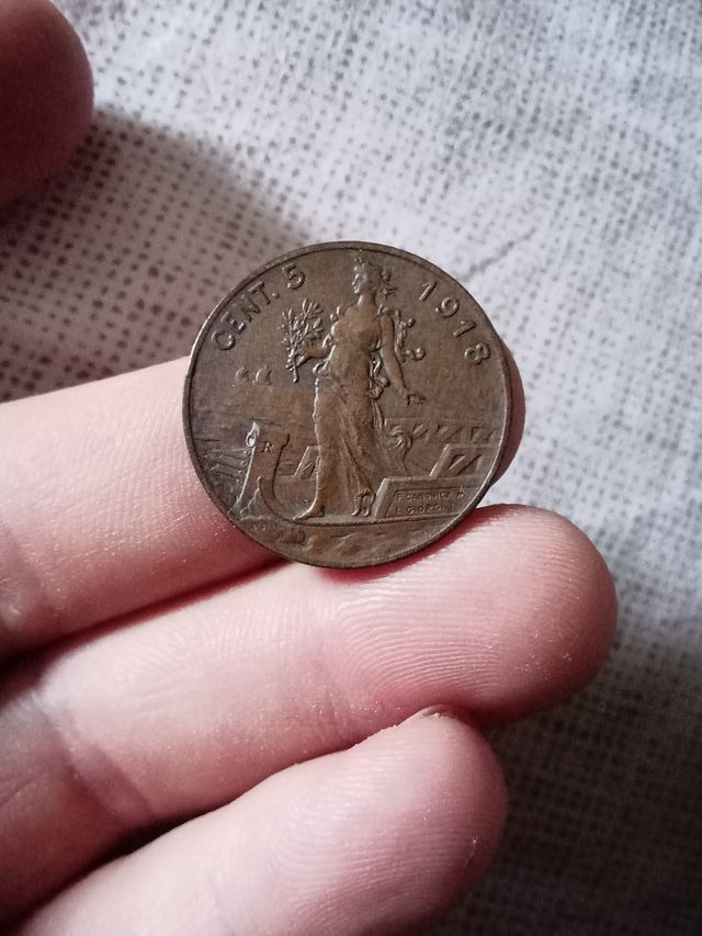5 Centesimi Italia 1918