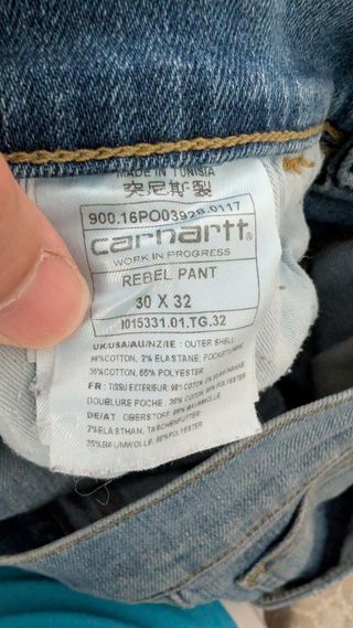 Vaqueros Carhartt azul, tall