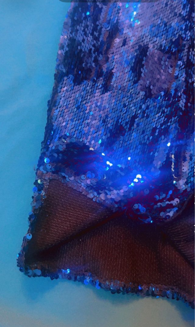 Vestido lentejuelas azul marino 2/3 ańos