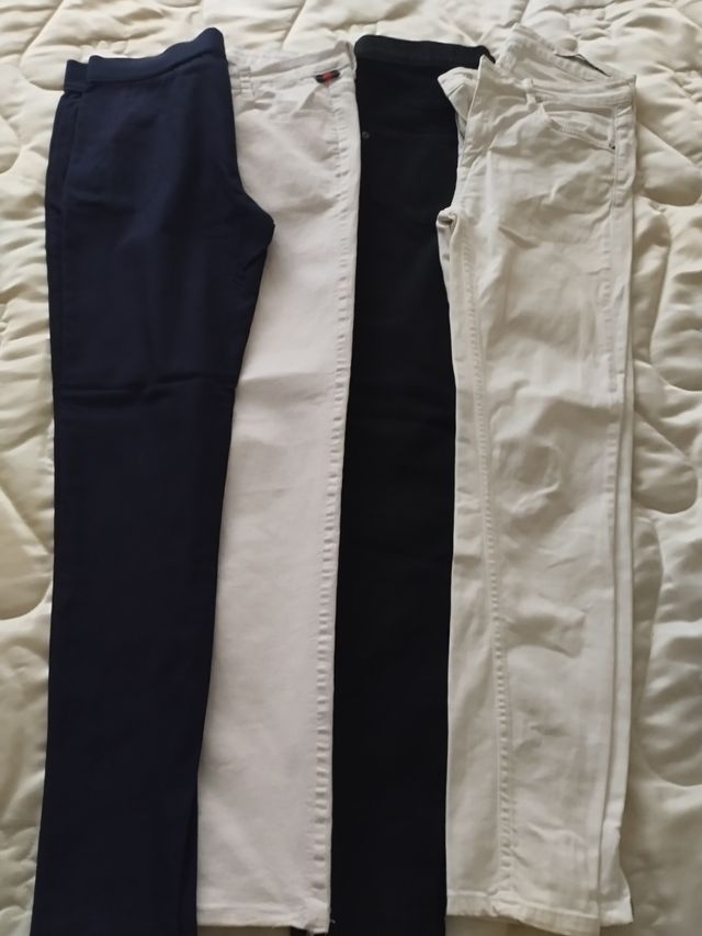 4 pantalones varias marcas talla S