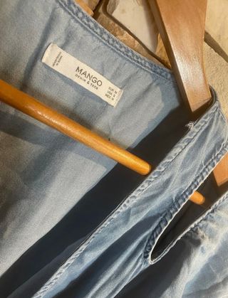 Vestido MANGO denim azul - M