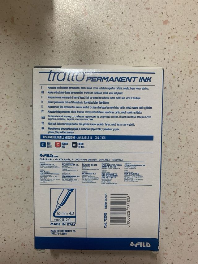 Tratto Fila Pennarelli Indelibili - 12pz