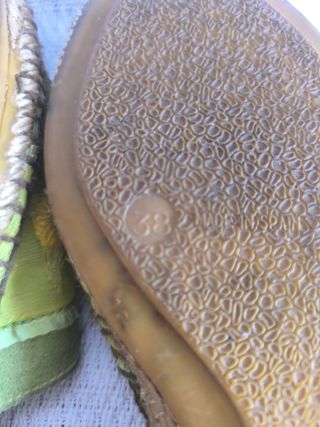 Sandalias de esparto de colores cítricos de Juncal