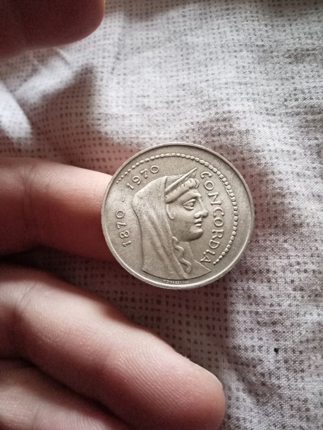 Moneta 1000 Lire Roma capitale 1970