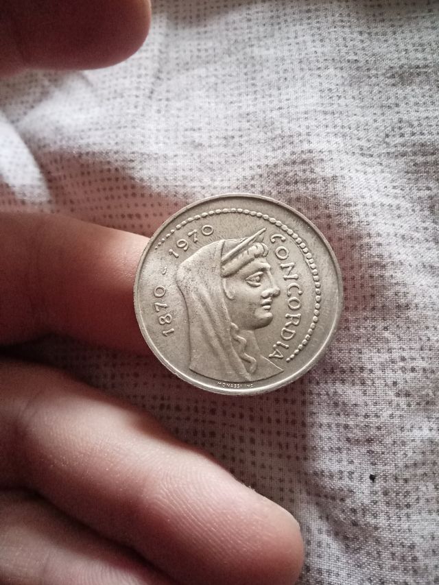 Moneta 1000 Lire Roma capitale 1970