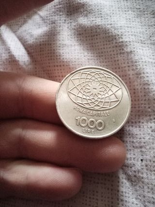 Moneta 1000 Lire Roma capitale 1970