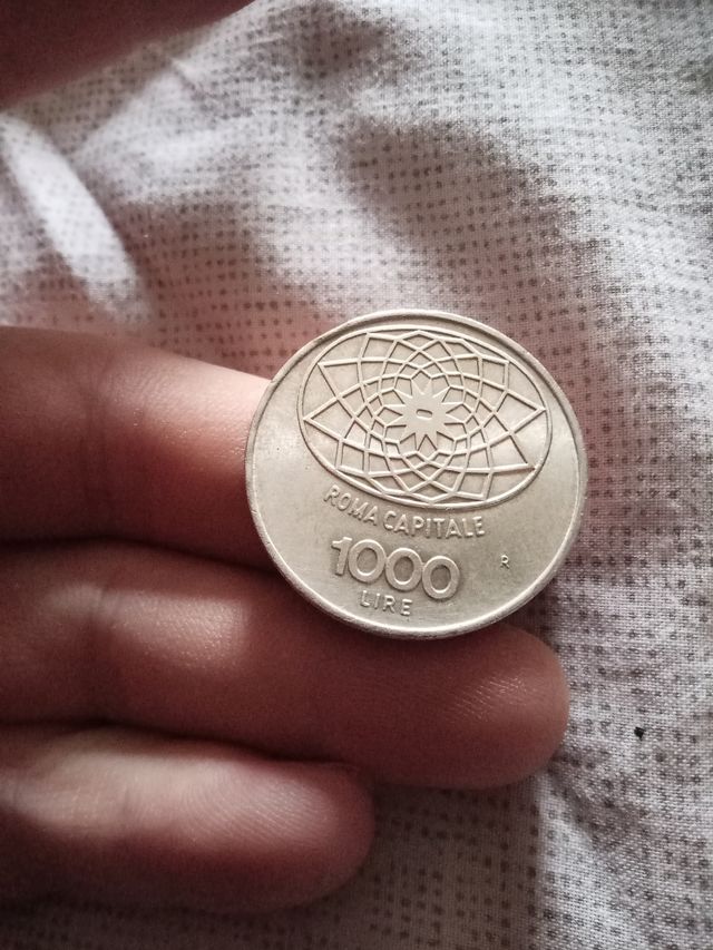 Moneta 1000 Lire Roma capitale 1970