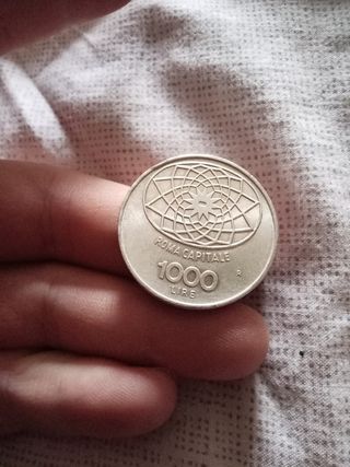 Moneta 1000 Lire Roma capitale 1970
