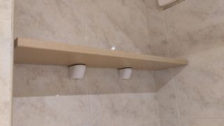 3 baldas baño - Silexstone y soportes