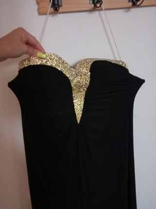 Vestido negro fiesta talla M