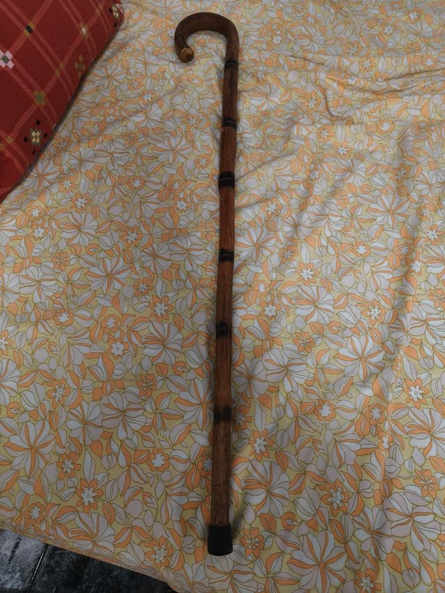 Bastón madera tallado - Caña