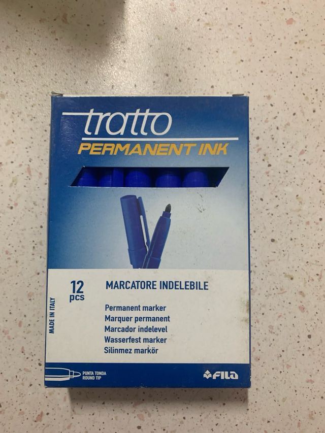 12 Pennarelli Fila Tratto - Inchiostro Permanente