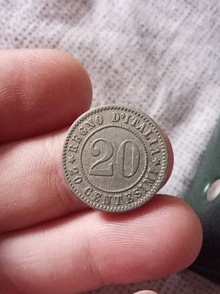20 Centesimi Italia 1894 regno d'Italia
