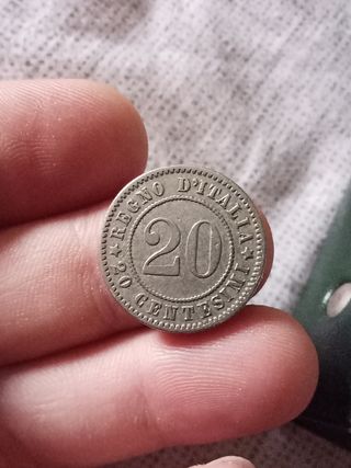 20 Centesimi Italia 1894 regno d'Italia