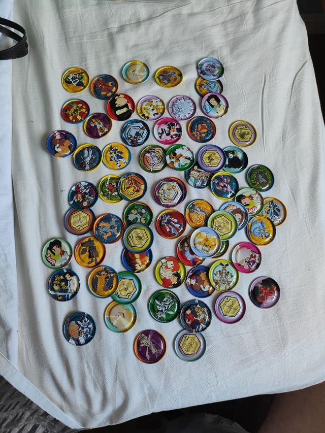 63 Tazos Medabots de metal de 1999
