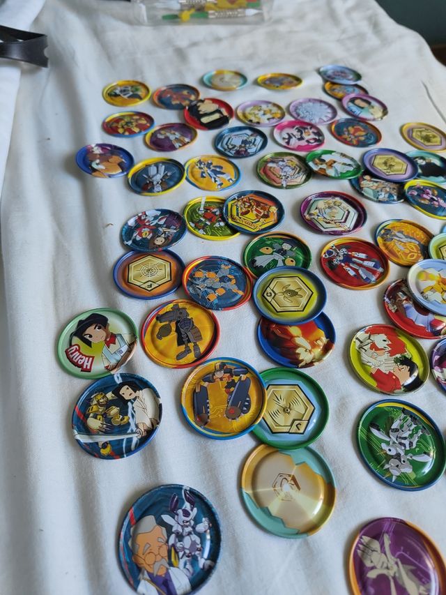63 Tazos Medabots de metal de 1999