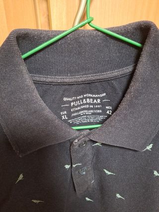 Polo Pull&Bear Hombre XL - Negro