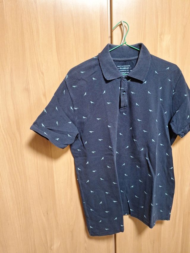 Polo Pull&Bear Hombre XL - Negro