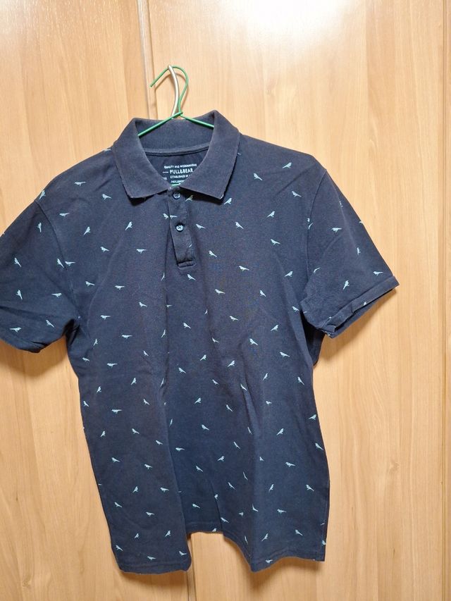 Polo Pull&Bear Hombre XL - Negro