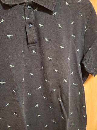 Polo Pull&Bear Hombre XL - Negro