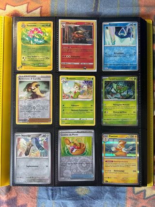 Album a 9 tasche con carte pokemon