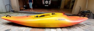 Kayak ZELEZNY aguas bravas rodeo y pala WERNER