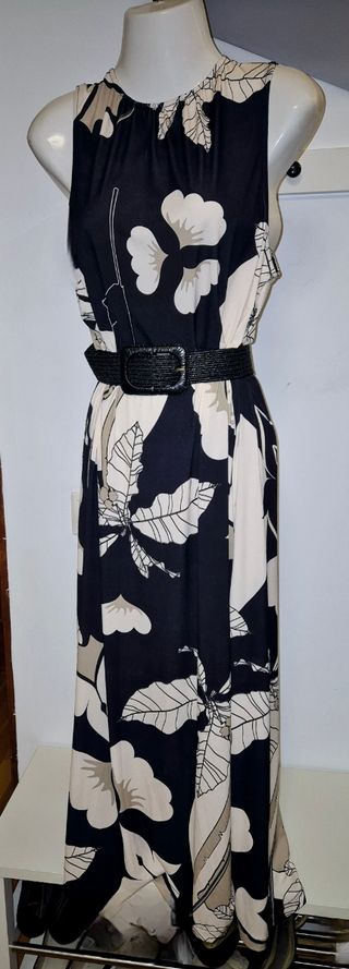 Vestido Sfera bicolor largo