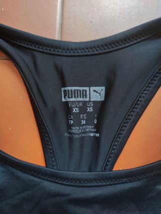 Puma top Racer sportivo donna taglia XS nero
