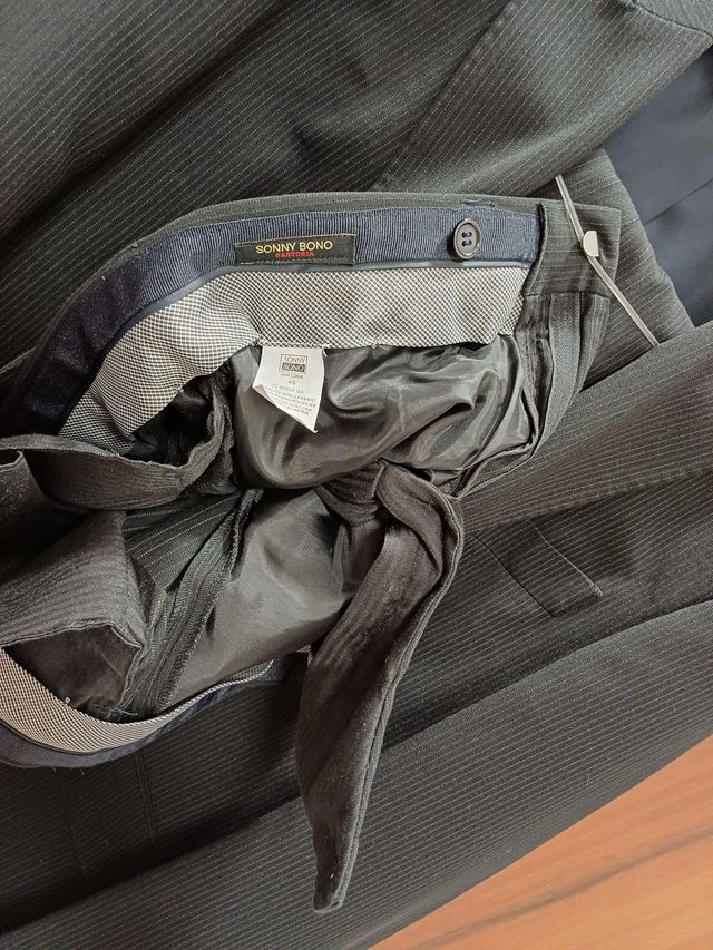 Vestito completo nero da uomo Sonny Bono