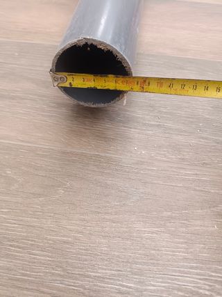 Tubo  PVC 11cm x165cm de largo
Tubo pvc7,5cmx224cm