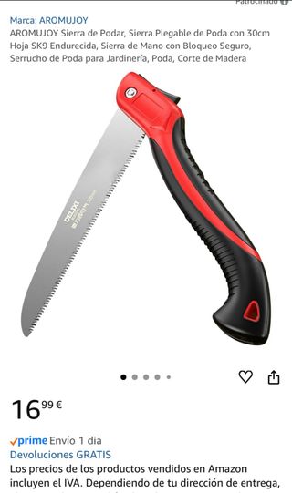 Sierra Plegable de Podar AROMUJOY 30cm