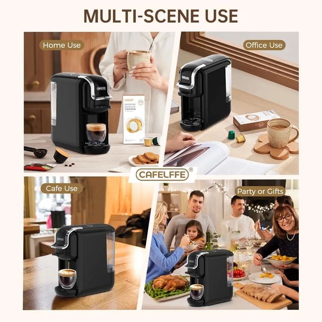 Cafetera expreso 
- 4 en 1