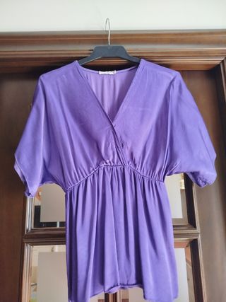 2 blusas: Lila y Verde azulado