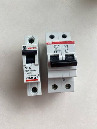 Magnetotérmicos ICPN25A y 20A