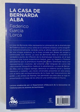 La Casa de Bernarda Alba - Lorca