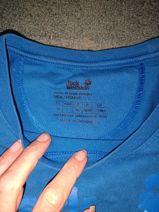 T-shirt Jack Wolfskin blu tg M