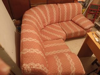 Sillón rinconero -  rosa-naranja