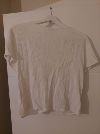 Blusa Stradivarius blanca talla S