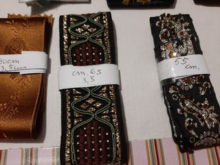 Nastri vintage seta lurex 6 pz...R
