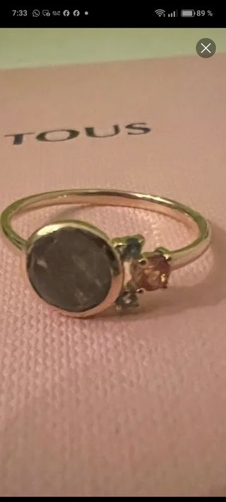 Anillo y pulsera Tous Garden oro multicolor