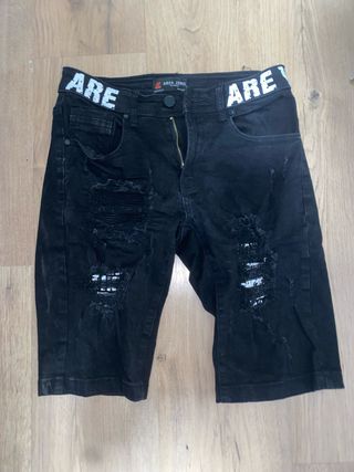 Shorts rotos AREA ZERO negros