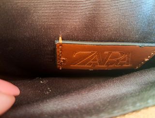Bolso bandolera Zara marrón
