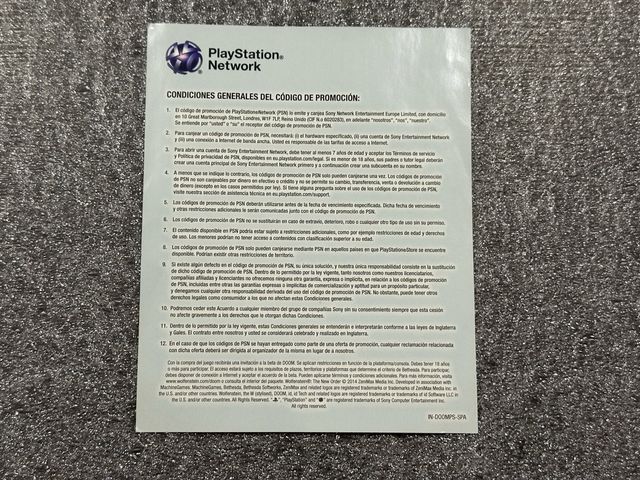 Wolfenstein The New Order PS3 Pal Spagna COMPLETO