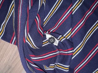 Polo Lacoste Uomo XL - Blu a Righe
