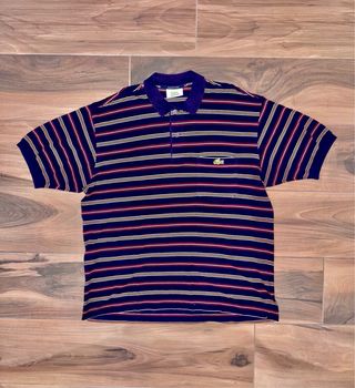 Polo Lacoste Uomo XL - Blu a Righe