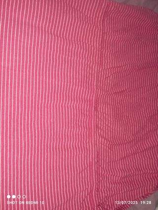 Camiseta rayas rosa-blanca